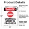Signmission Chemical Spray In Progress Danger Sign, Vinyl Decal, 12in W x 18in L, 2PK OS-2PACK-DS-D-1218-V-2417 - alternate 5